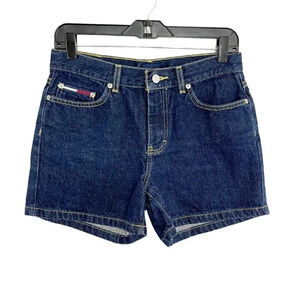 Vintage Tommy Hilfiger Tommy Jeans Mid Rise Jean Shorts Juniors Size 7